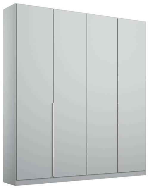 Dulap cu uși rotative ALABAMA - gri deschis, Modern, material pe bază de lemn (181/229/54cm)