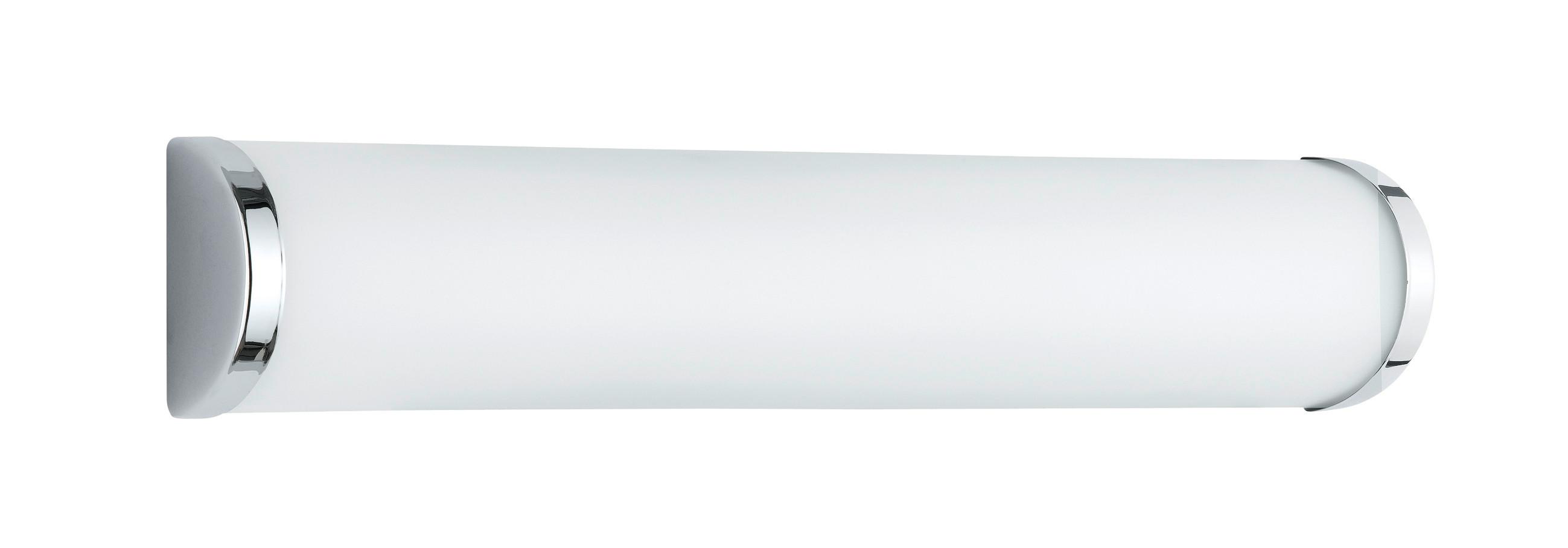 Spiegelleuchte Xavi in Opal/Chrom max. 40 Watt - Chromfarben/Opal, Design, Glas/Metall (40,5/8,3/6,3cm) - Trio Leuchten