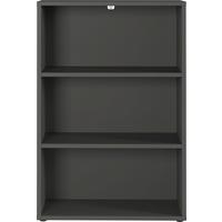 Regal Ribera in Graphitfarben - Graphitfarben/Schwarz, MODERN, Holzwerkstoff/Kunststoff (80/120/40cm) - Premium Living