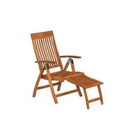 Zložljiv Vrtni Stol Comodoro, Masivno, Blazina, 2-Delni Set - zelena/naravne barve, Romantika, tekstil/les (62/110/63cm) - Gardenson