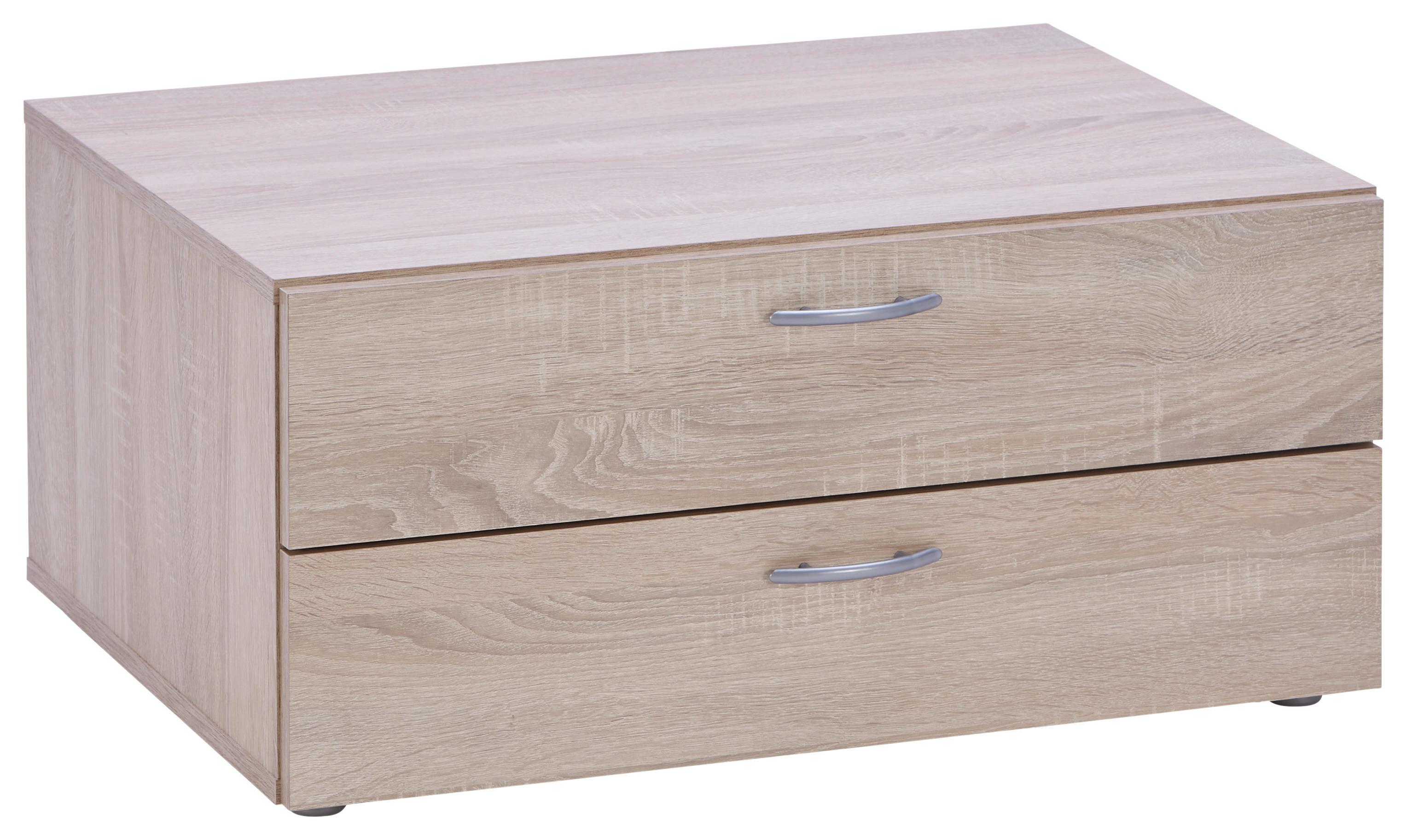 Schubladenbox Basic in Sonoma Eiche - Sonoma Eiche, Konventionell, Holzwerkstoff (74/35/52cm) - Mömax