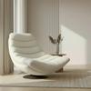 RELAXFÅTÖLJ LENA - vit/svart, Modern, metall/textil (85/82/113cm) - Bessagi Home