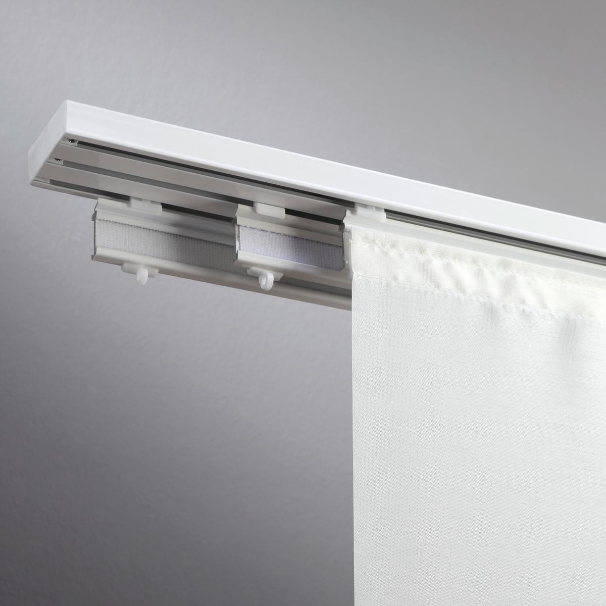 SZYNA DO ZASŁON PANELOWYCH 90000-005 3-CZĘŚCIOWY  ZESTAW - biały, Design, metal (160cm) - Homeware