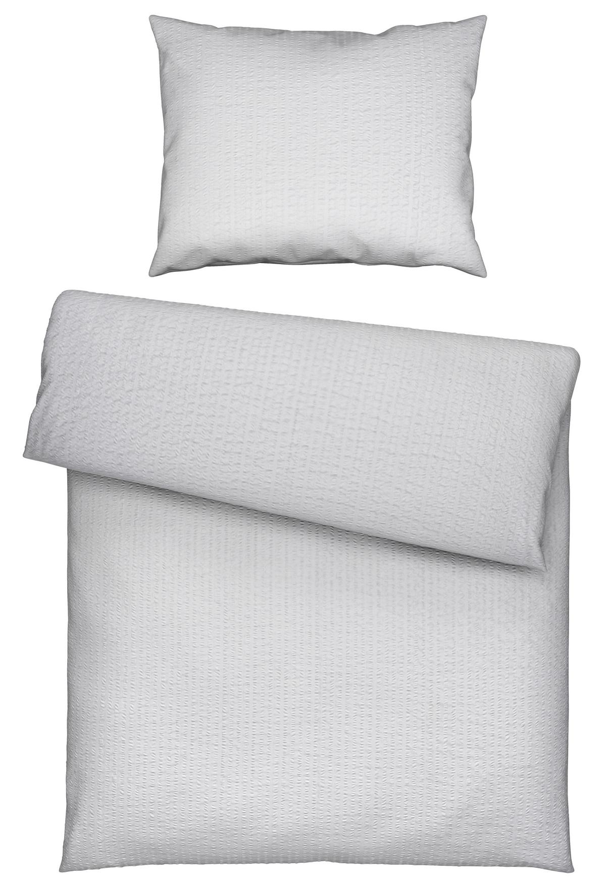 Ágyneműhuzat-garnitúra Gisela - világosszürke, textil (140/200cm) - Modern Living