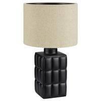 Tischleuchte Cuscini Table max. 40 Watt - Beige/Schwarz, Basics, Keramik/Textil (24/24/42,5cm) - Markslöjd