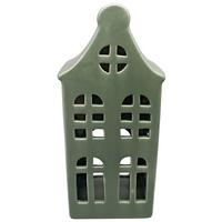 Dekohaus Collin Dunkelgrün - Dunkelgrün, Konventionell, Keramik (10,5/25,2/8,2cm) - Mömax