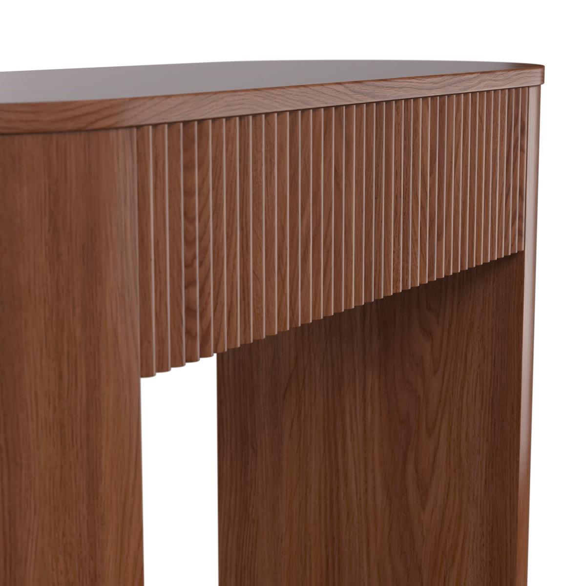 Konsolentisch Noah Walnussfarben MDF - Walnussfarben, MODERN, Holzwerkstoff (112/79/40cm) - Bessagi Home