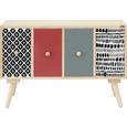 Dekokommode Multicolor - Multicolor, MODERN, Holz/Holzwerkstoff (44,5/30,5/12cm) - MÖMAX modern living