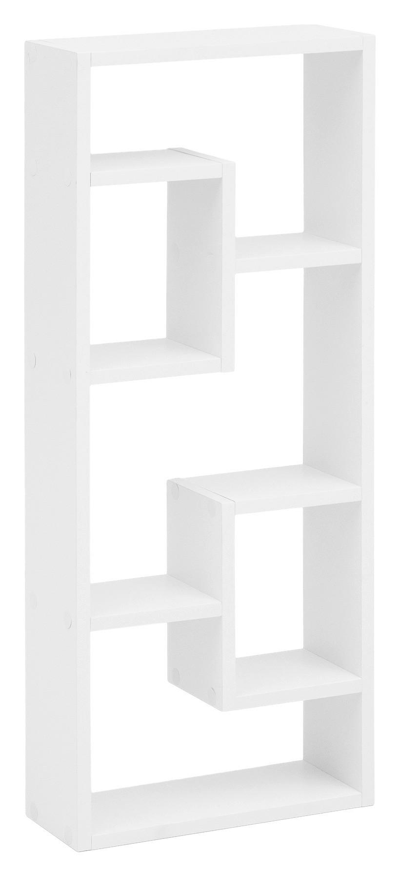 Stenski Regal Rosalie - bela, Konvencionalno, leseni material (36/90/14,5cm) - MID.YOU