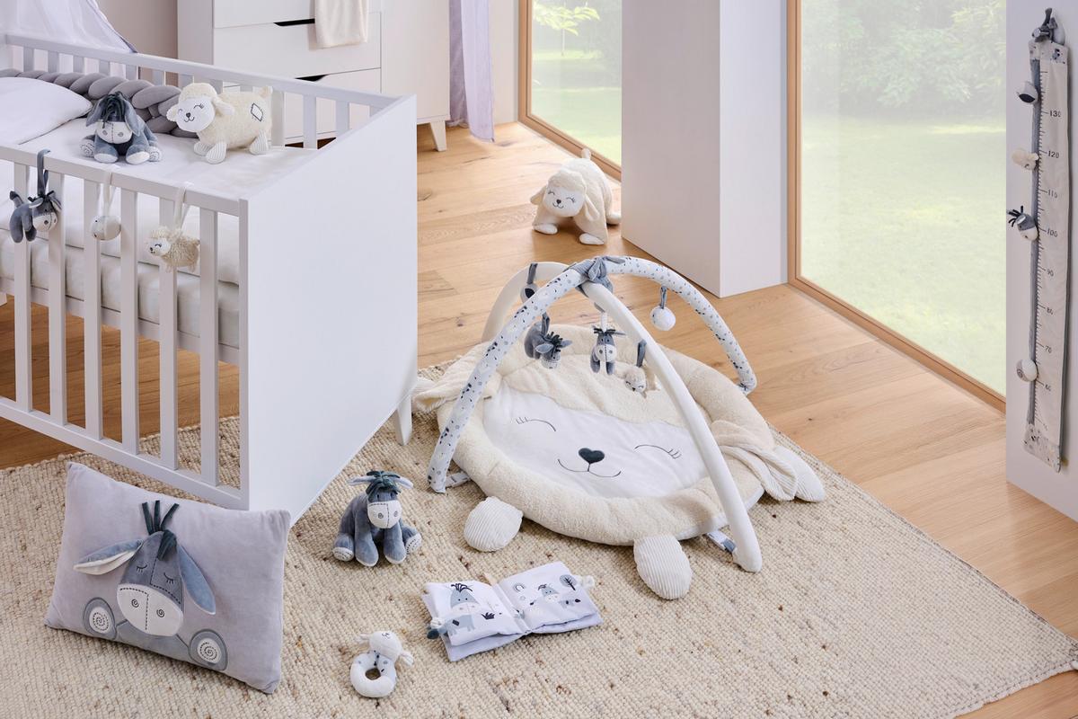 ŁUK Z ZABAWKAMI MOLLY - biały/kremowy, Basics, tkanina (80cm) - Patinio