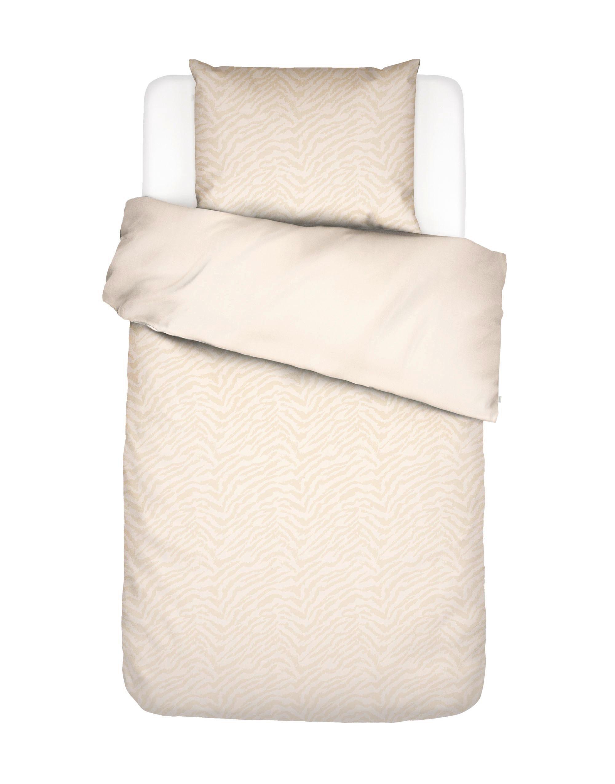 POŚCIEL DWUSTRONNA BELEN DUVET COVER - kremowy, Basics, tkanina (155/220cm) - Essenza