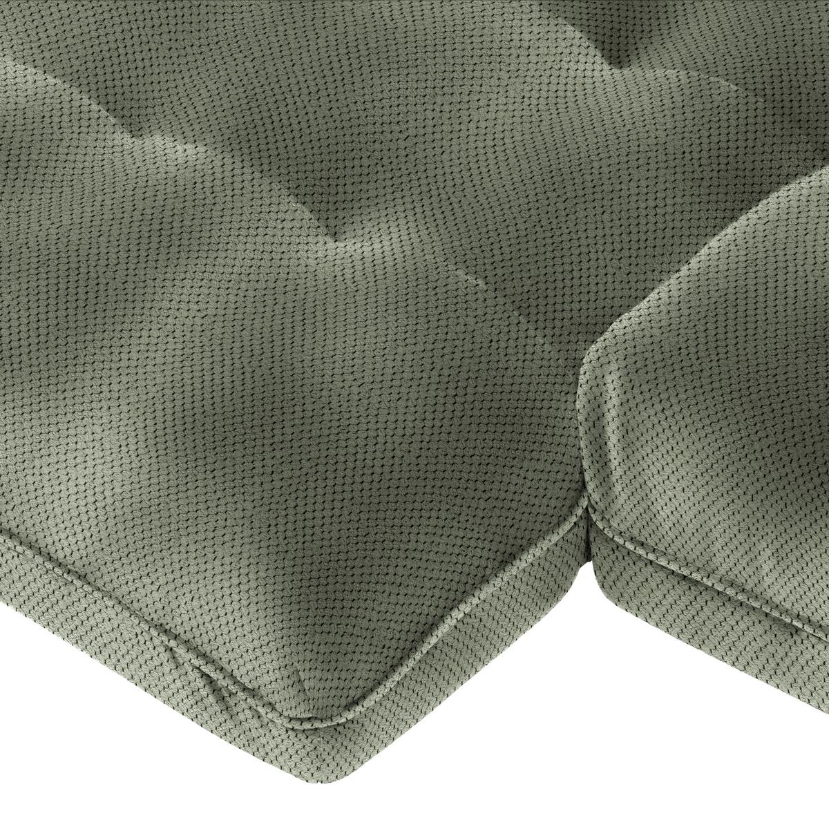 Wohnlandschaft Vivo Grün - Schwarz/Grün, MODERN, Kunststoff/Textil (179/63/317cm) - Premium Living