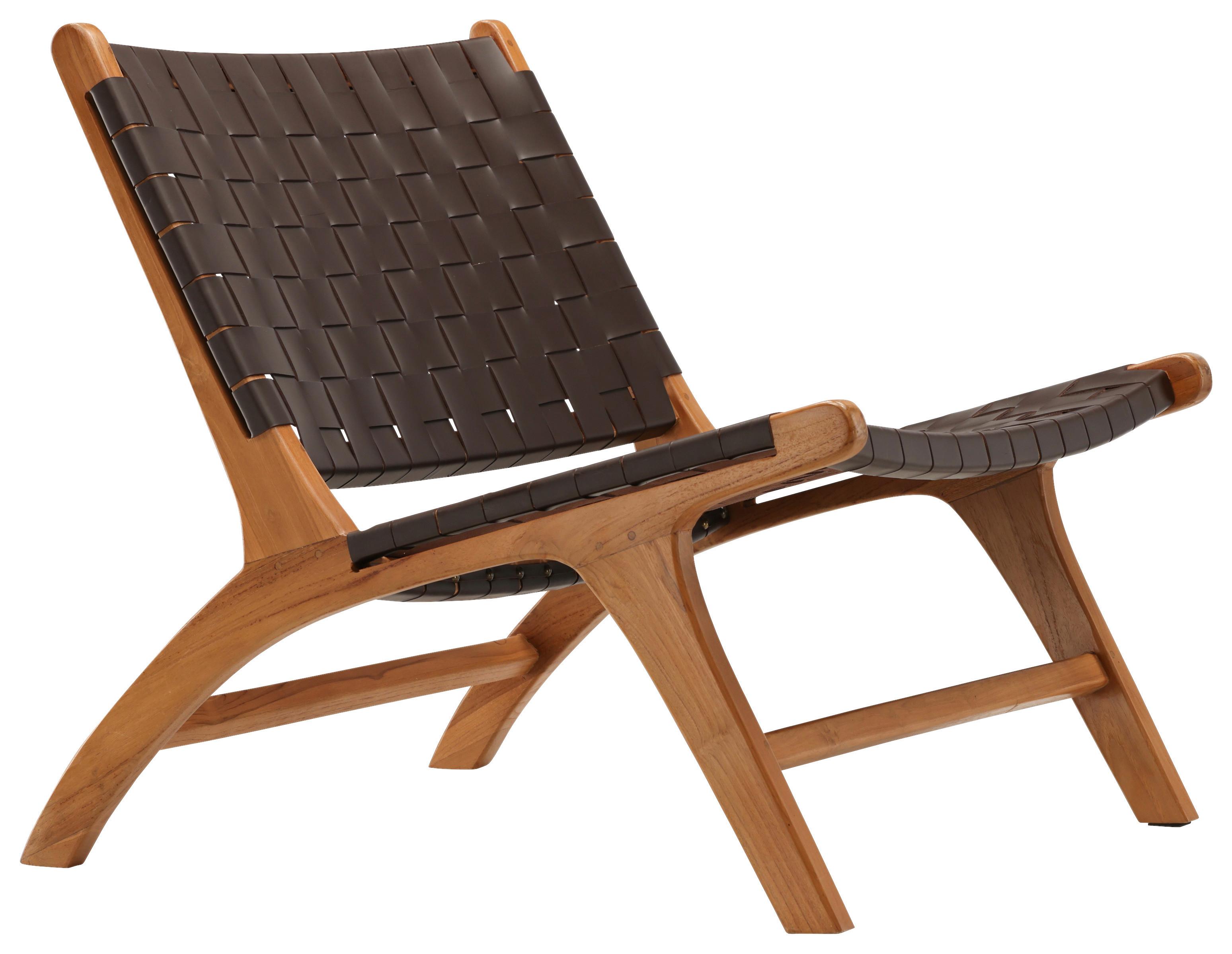 SESSEL RIKE - Braun, Design, Holz/Textil (65/69/77cm) - Livetastic