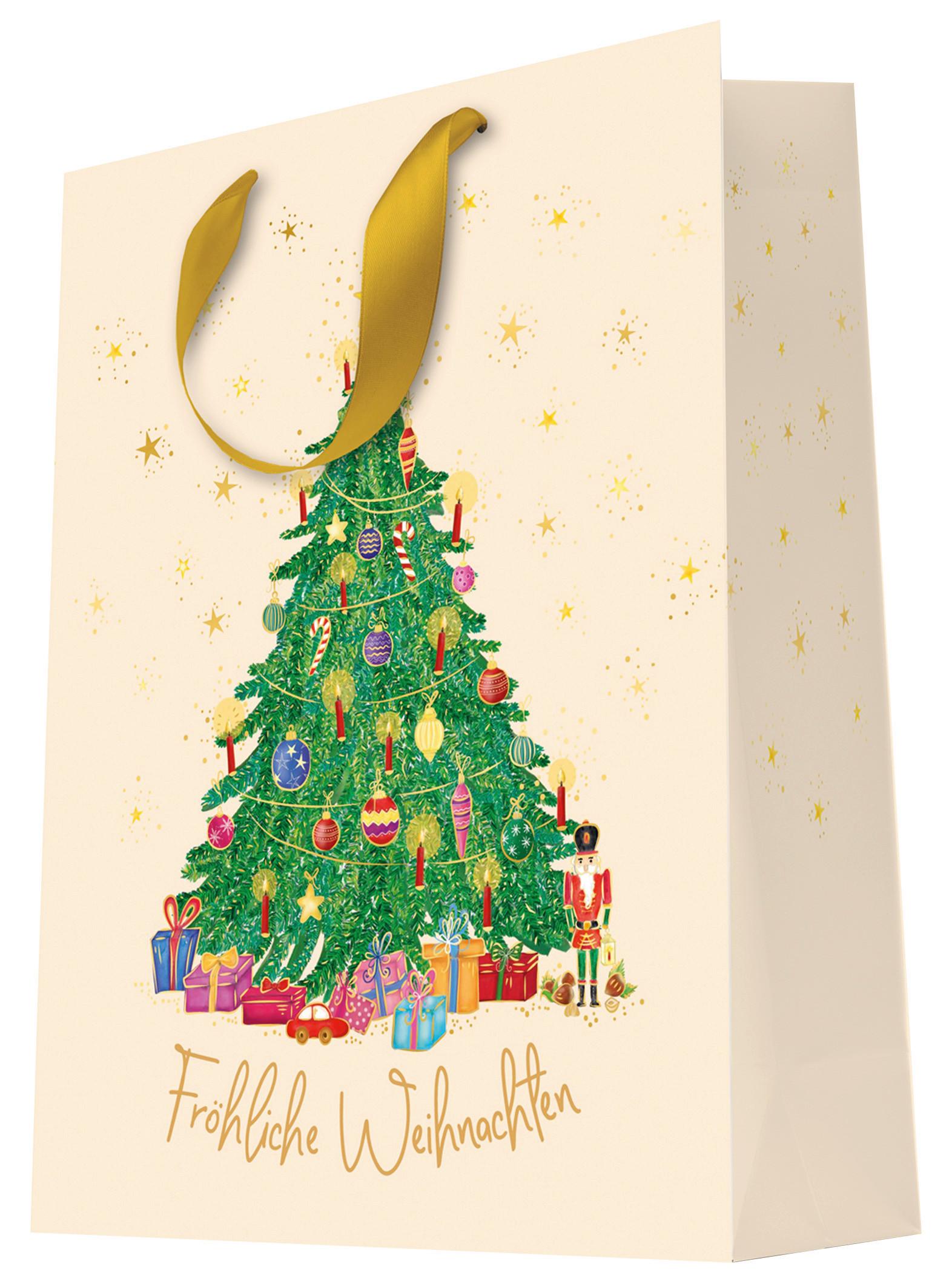 Geschenktasche Charly verschiedene Designs - Multicolor, KONVENTIONELL, Papier (17,7/23,0/9,7cm)