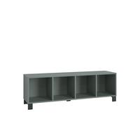 Falipolc-tv Elem Lugo - zöld, Modern, faalapú anyag (135/43,2/34,4cm) - Mömax