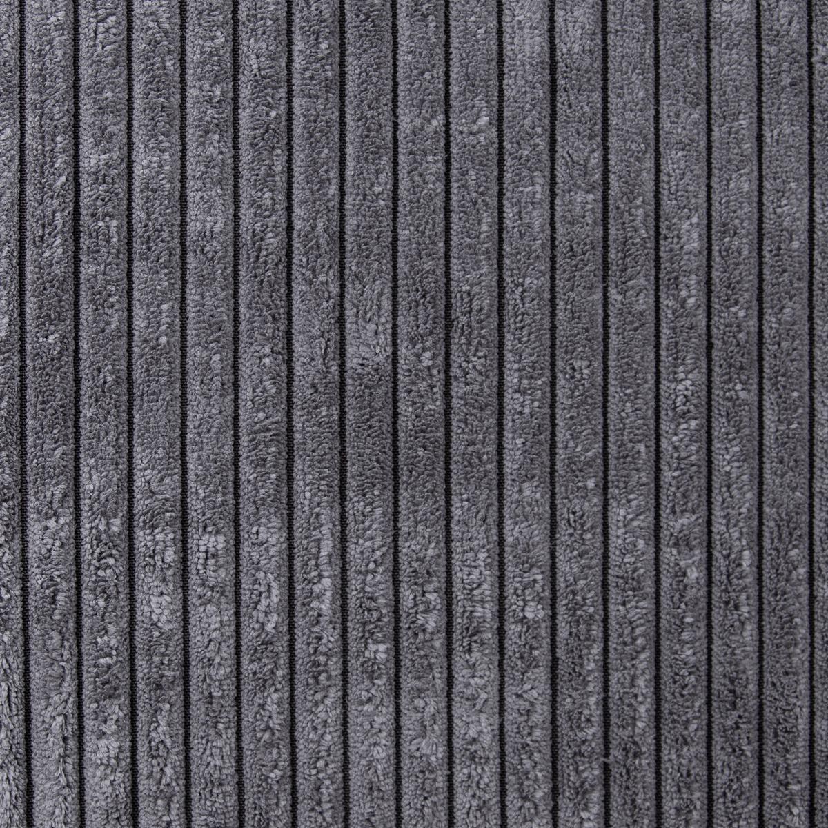 Wohnlandschaft Colori Grau Cord - Schwarz/Grau, MODERN, Holz/Textil (160/264cm) - MID.YOU