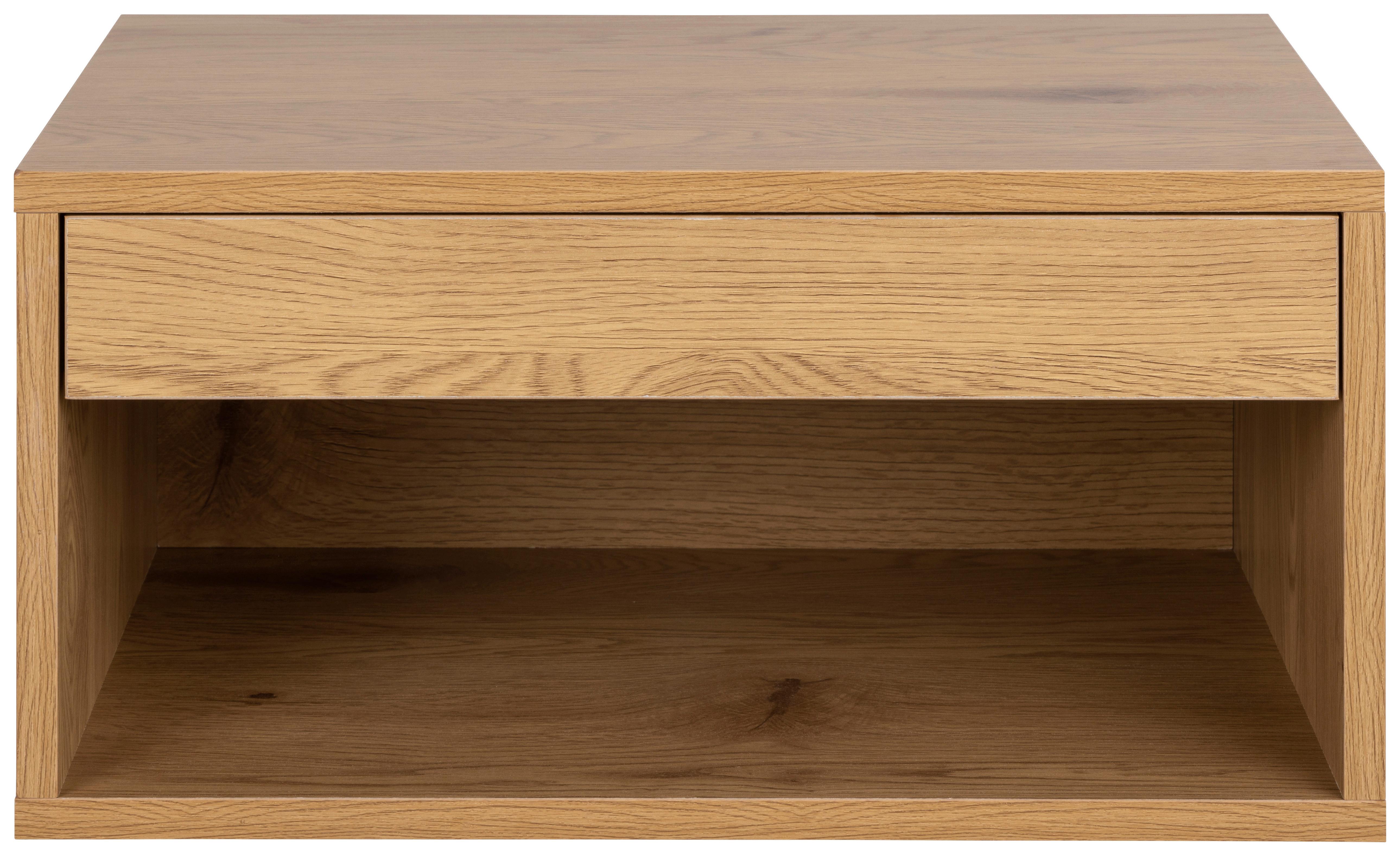 SZAFKA NOCNA CHOLET - kolor dębowy, Modern, materiał drewnopochodny (50/24,3/35cm) - MID.YOU