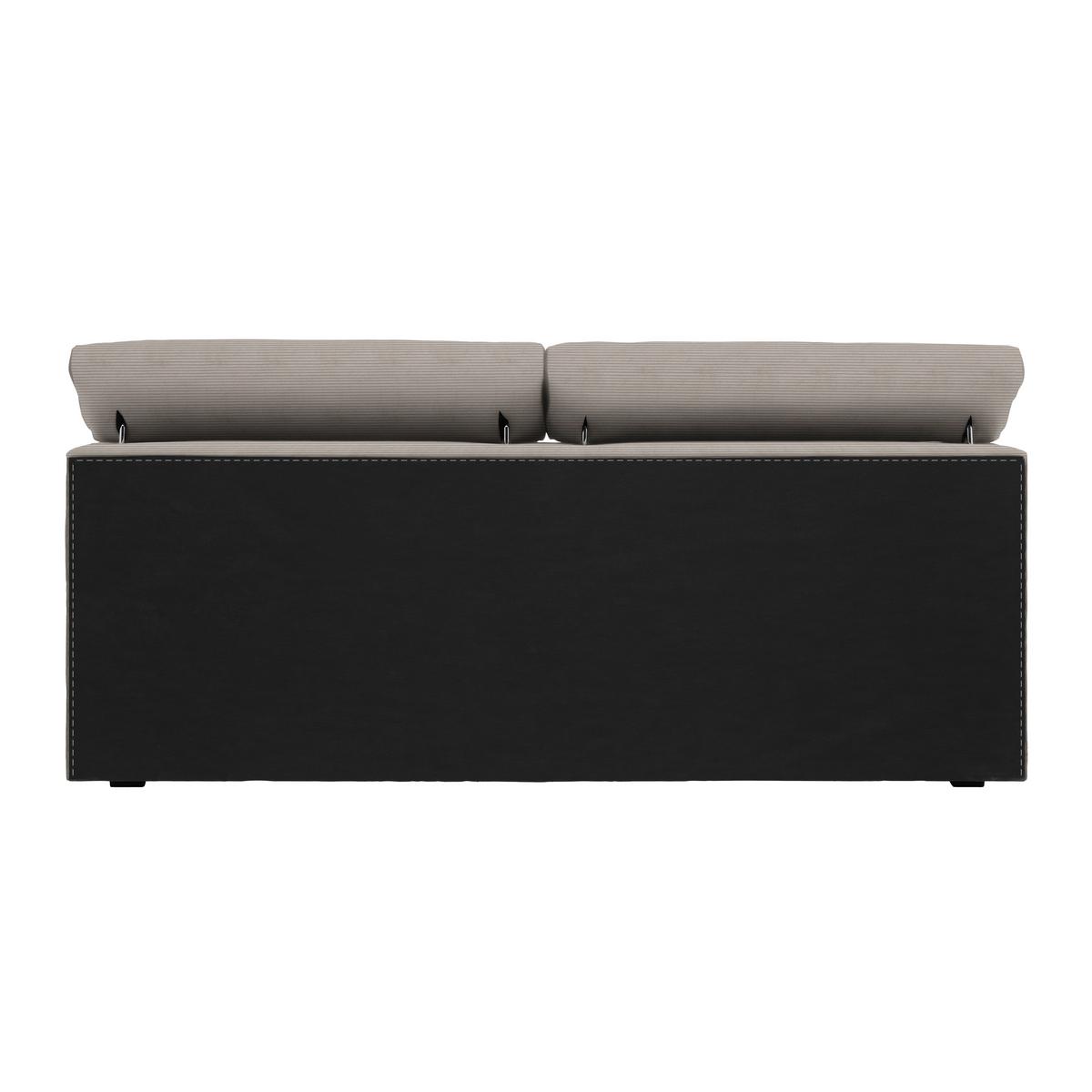 Boxspringbett Sevilla Graubraun ca. 180x200cm - Graubraun/Schwarz, KONVENTIONELL, Holz/Kunststoff (180/200cm) - Premium Living