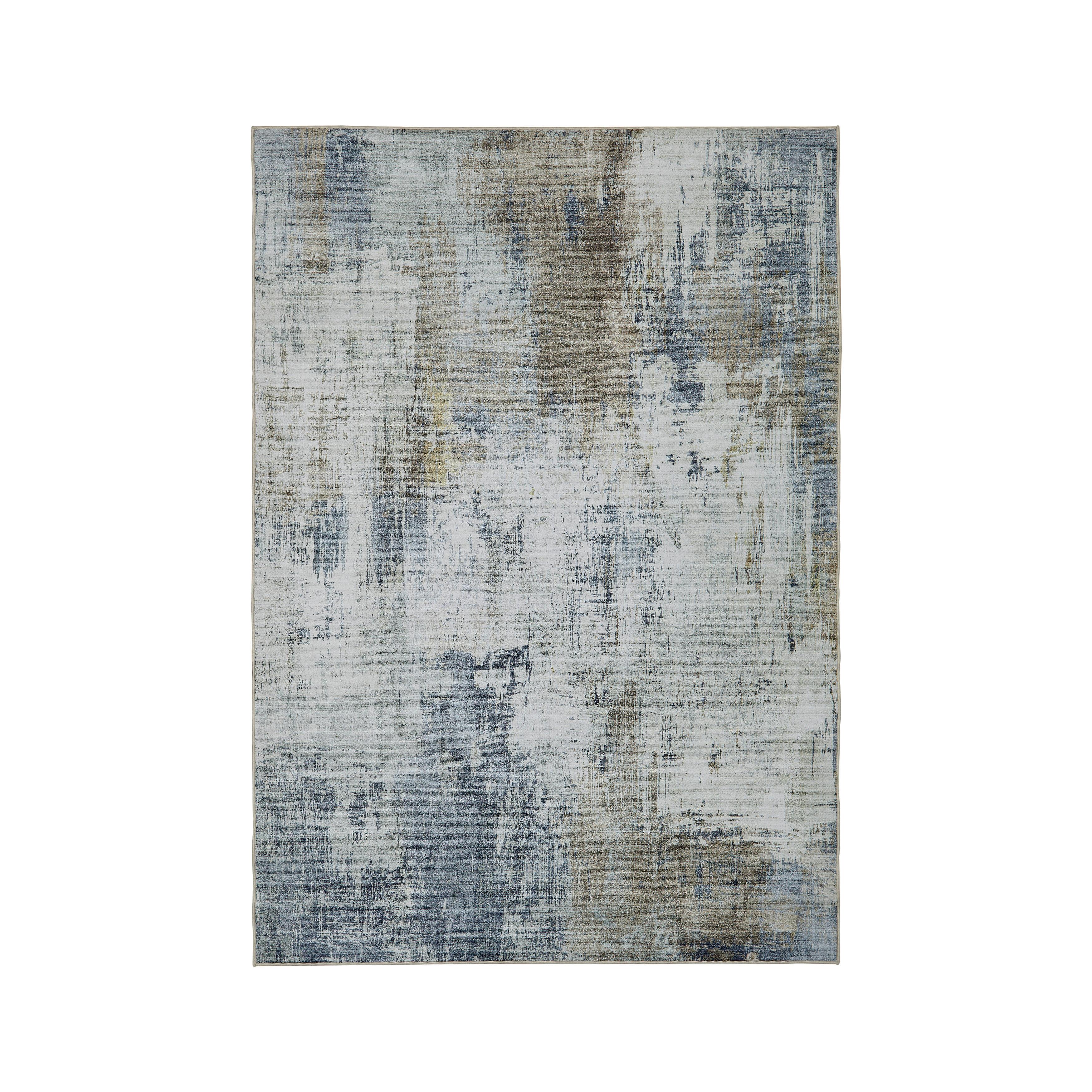 FLATVÄVD MATTA BRUCE 2 - ljusgrön/terrakotta, Modern, plast (130/190cm) - Mömax