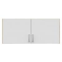 Nastavek Za Omaro Brando, Bela, Hrast, Š. 91 Cm - srebrne barve/hrast artisan, Konvencionalno, umetna masa/leseni material (91/39/54cm)