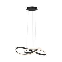 LED-Hängeleuchte Maria max. 29,50 Watt - Schwarz, Design, Metall (5,7/5,7/120cm)