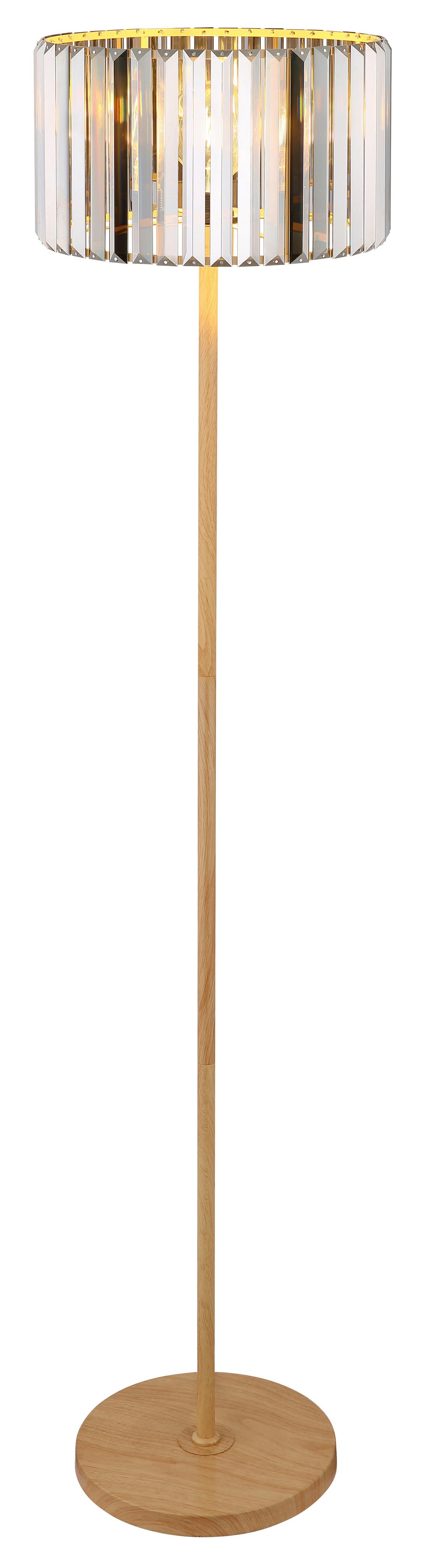 STEHLEUCHTE 40220146 RUN - Braun/Grau, Trend, Glas/Metall (35/150cm) - Globo