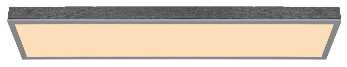 LED-DECKENLEUCHTE 416080AD4 DORO - Weiss/Dunkelgrau, Basics, Kunststoff/Metall (80/20/6,5cm) - Globo