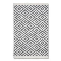 Handwebteppich Inaya in Anthraz./Weiß ca. 120x170cm - Anthrazit/Weiß, MODERN, Textil (120/170cm) - Mömax