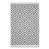 HANDVÄVD MATTA INAYA 2 - vit/antracit, Modern, textil (120/170cm) - Mömax