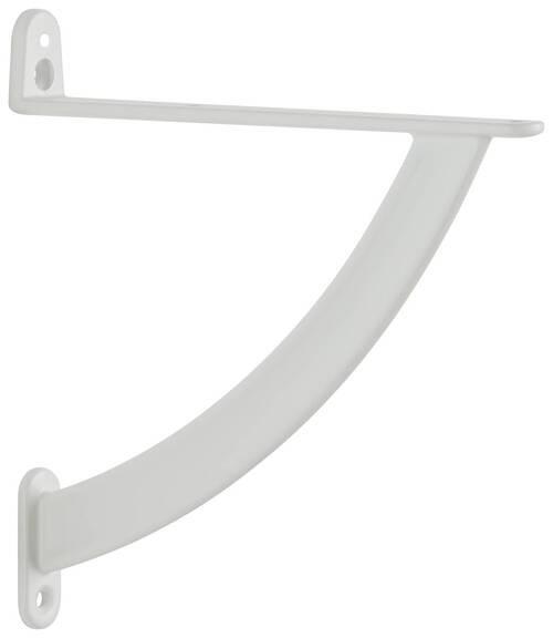 Falipolc Tartó Fehér Aura 20 - fehér, Modern, fém (20cm) - Mömax