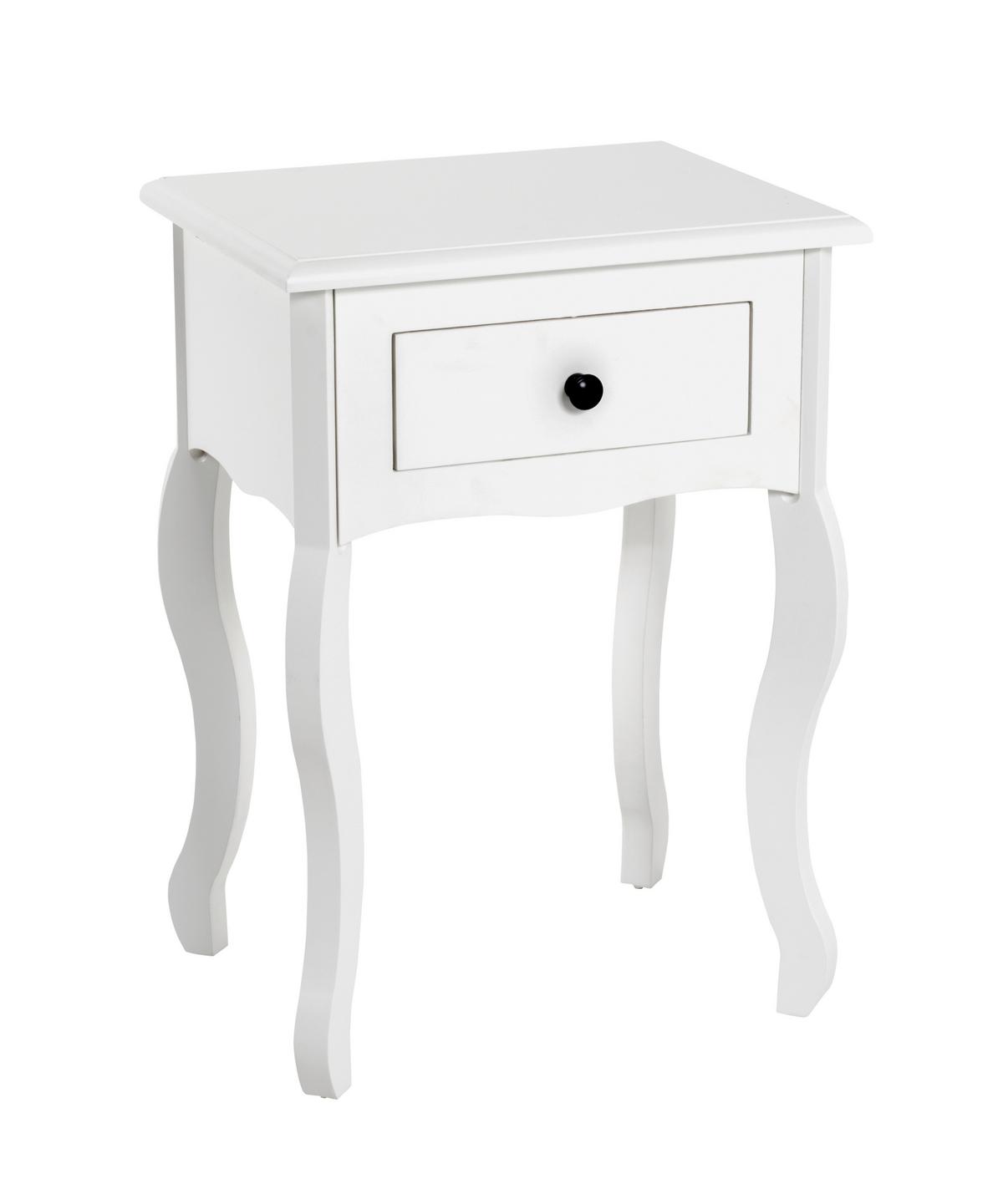 NOPTIERA JAMILA 1 - alb, Romantik / Landhaus, lemn/material pe bază de lemn (40/58/32cm) - Based