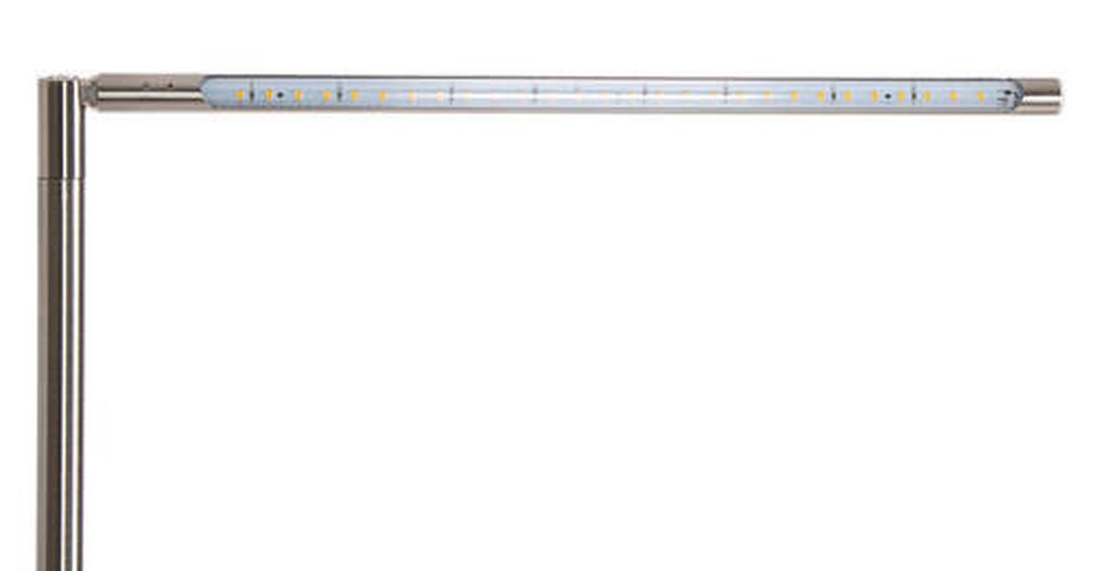 LED-TISCHLEUCHTE 50550101 CARLO - Silberfarben, Basics, Metall (3/3/40cm) - Globo