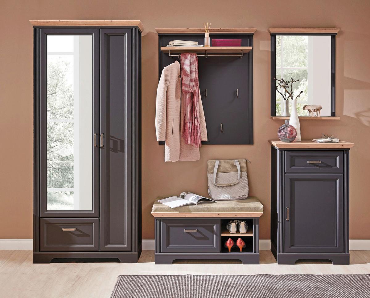 PANEL DO PRZEDPOKOJU JASMIN - kolor dębowy/kolor grafitowy, Romantik / Landhaus, materiał drewnopochodny (93/107/30cm) - Landscape