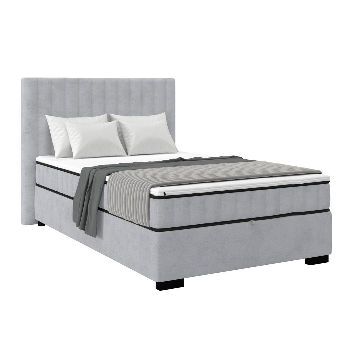 Box Krevet Maya C - siva/crna, Moderno, drvni materijal/drvo (100/200cm) - Modern Living