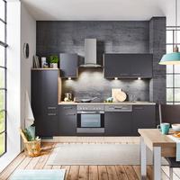 Bucatarie standard MILANO - culoare lemn stejar/antracit, Modern, material pe bază de lemn (270cm) - FlexWell