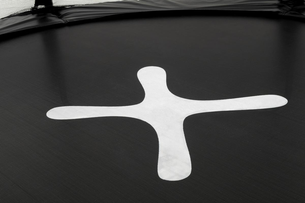 Trampolin Jump Schwarz Ø ca. 250cm - Schwarz, KONVENTIONELL, Kunststoff/Textil (250/239cm) - Mömax