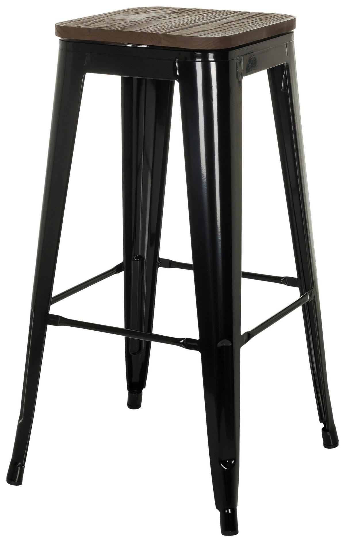 Barski Stol Vantaggio High Ws, Črna - črna, Moderno, kovina/les (44/77/44cm) - MID.YOU