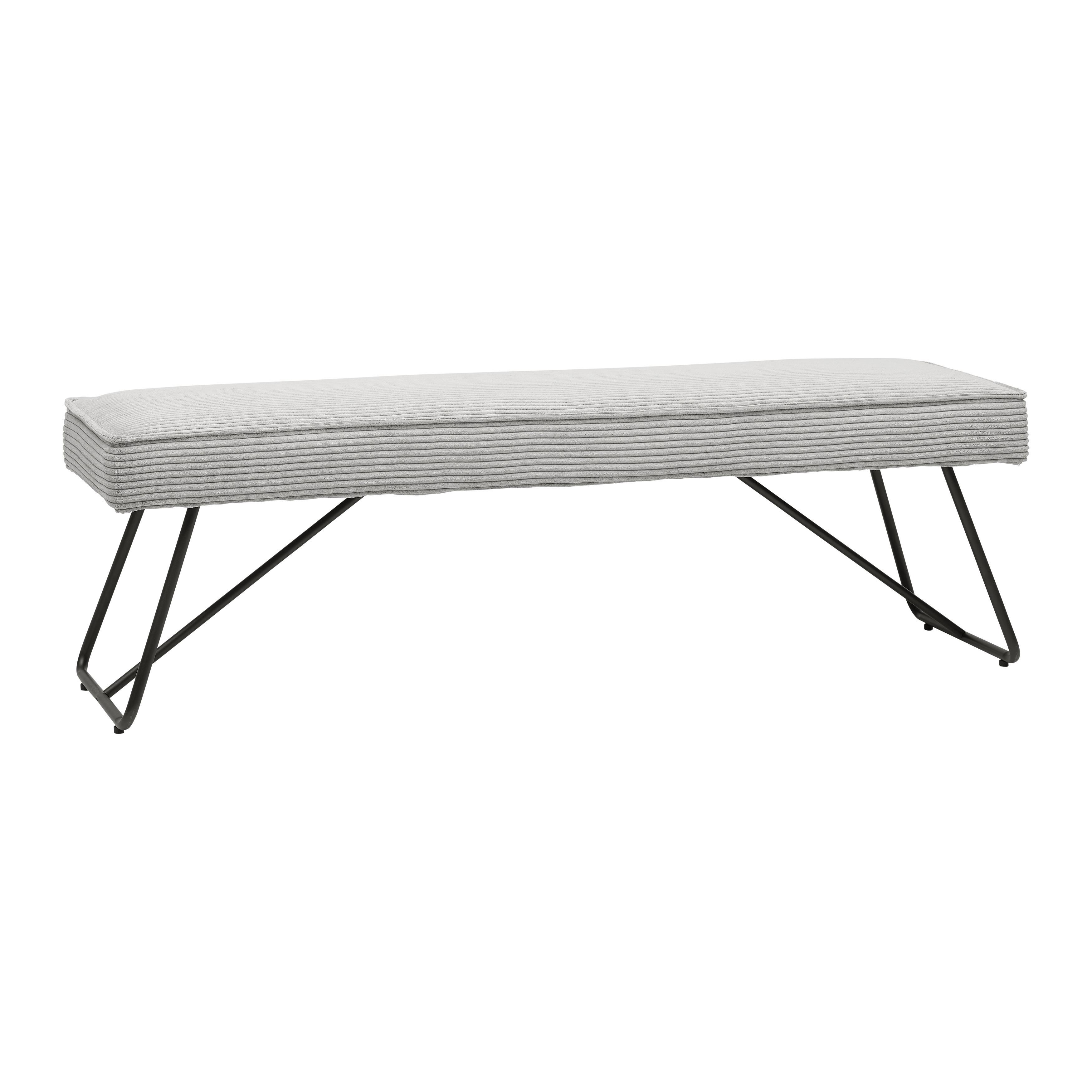 Ülőpad Cora - fekete/szürke, Modern, textil/fém - Mömax