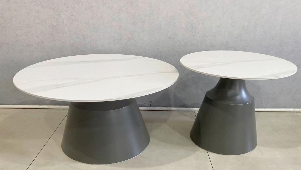 Set Stolića Noah - bijela/crna, Moderno, metal/keramika (70/50/43/48cm) - Modern Living