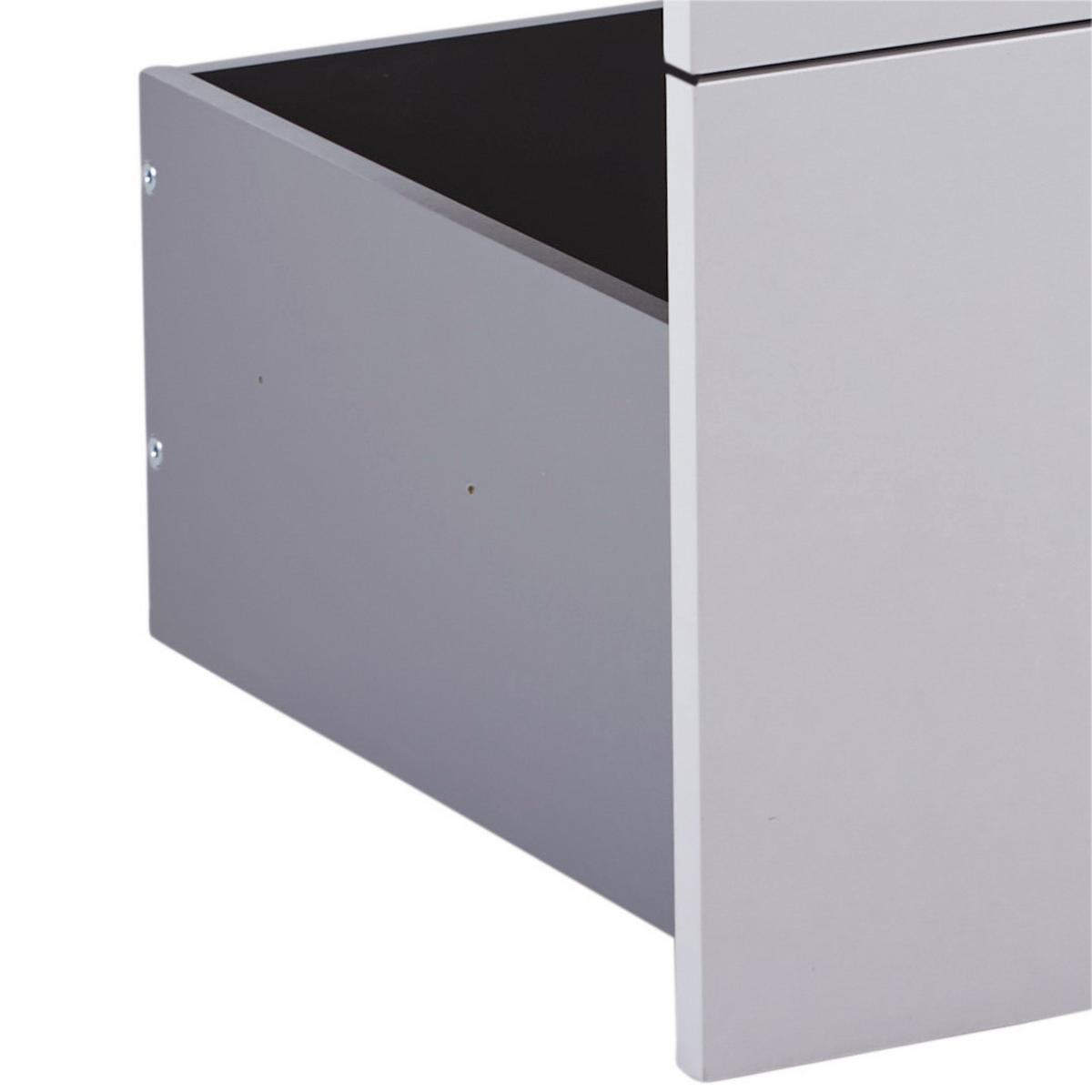 Schubladenset Unit in Hellgrau - Modern, Holzwerkstoff (91/83/47cm) - Based