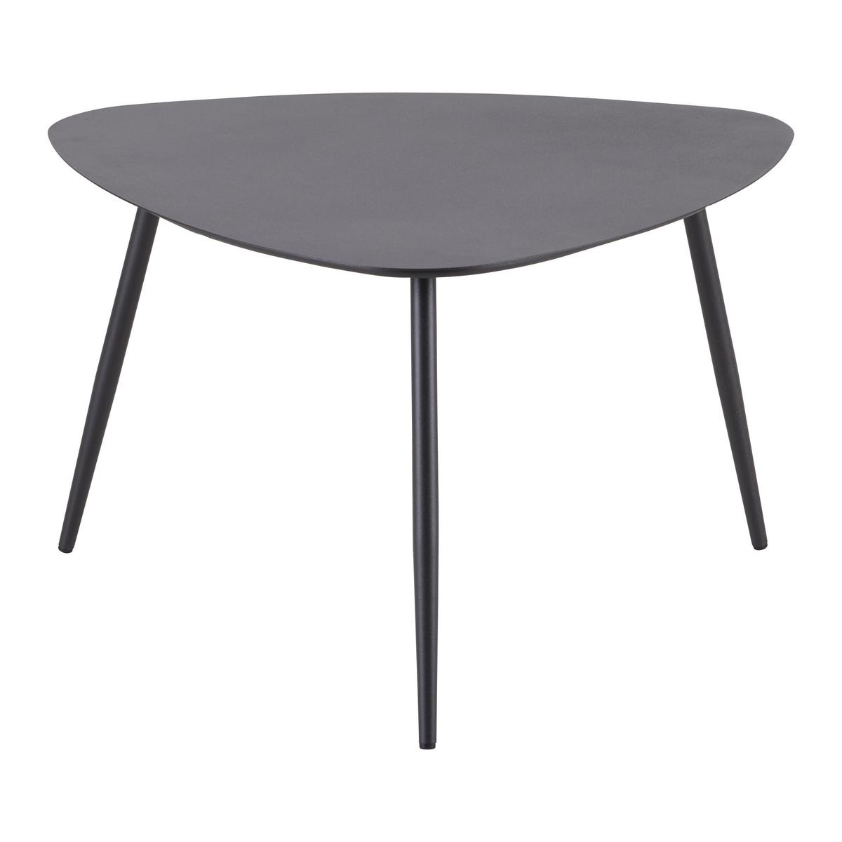 Dohányzóasztal Fine - fekete/sötétszürke, Modern, fém (56/35,5/57,5cm) - Mömax