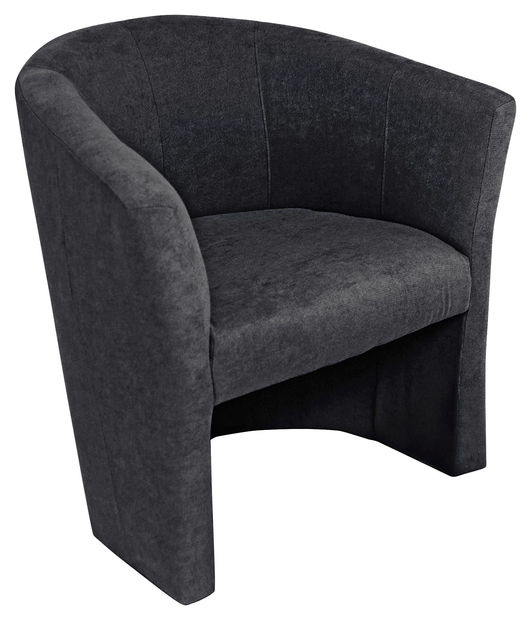 FOTEL TOMI - antracytowy/czarny, Konventionell, tworzywo sztuczne/tkanina (68/78/65cm) - Boxxx
