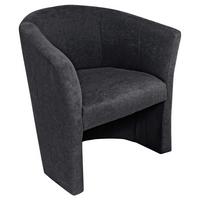 FOTEL TOMI - antracytowy/czarny, Konventionell, tworzywo sztuczne/tkanina (68/78/65cm) - Boxxx