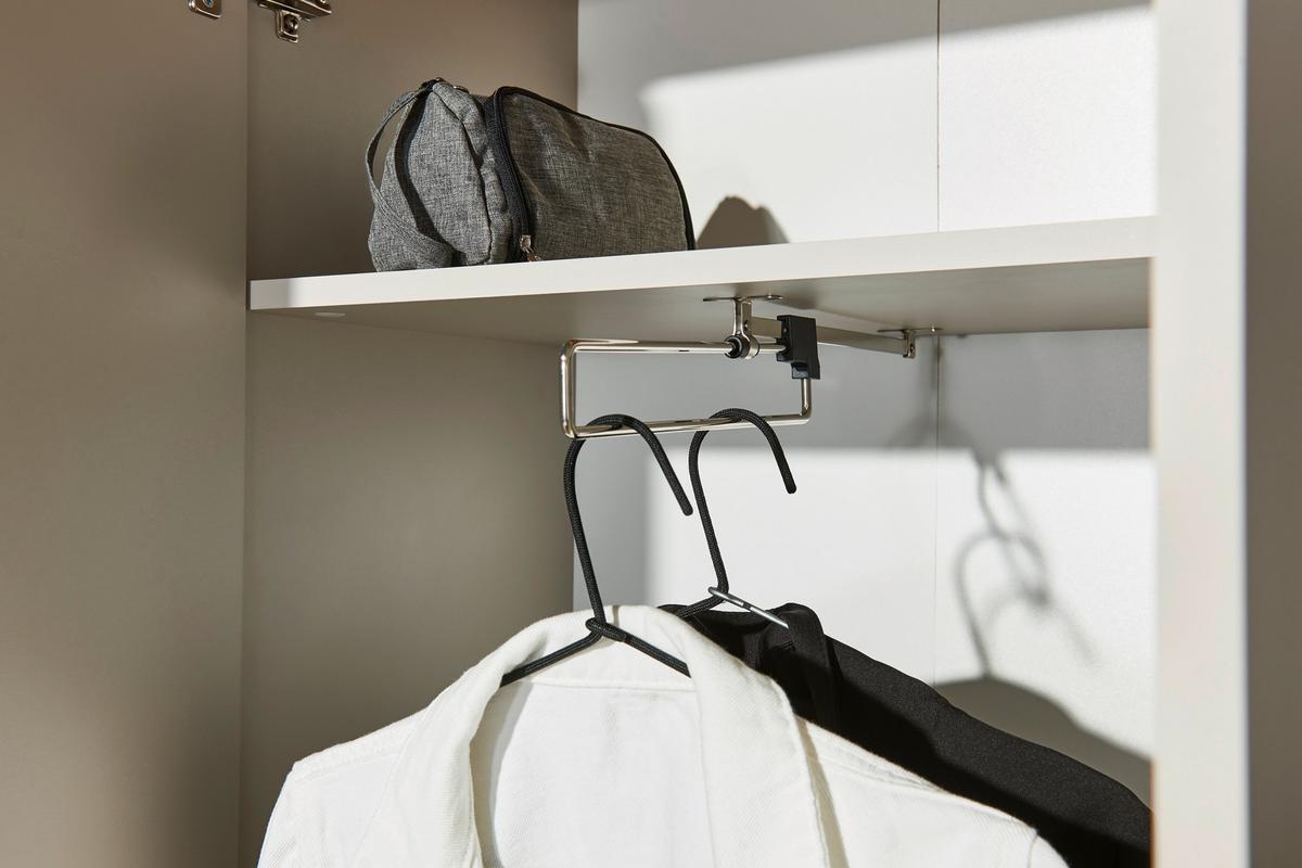 Garderobna Omara Lime, Kašmir, Barva Hrasta - črna/kašmir, Trend, umetna masa/leseni material (60/196/38cm) - Livetastic