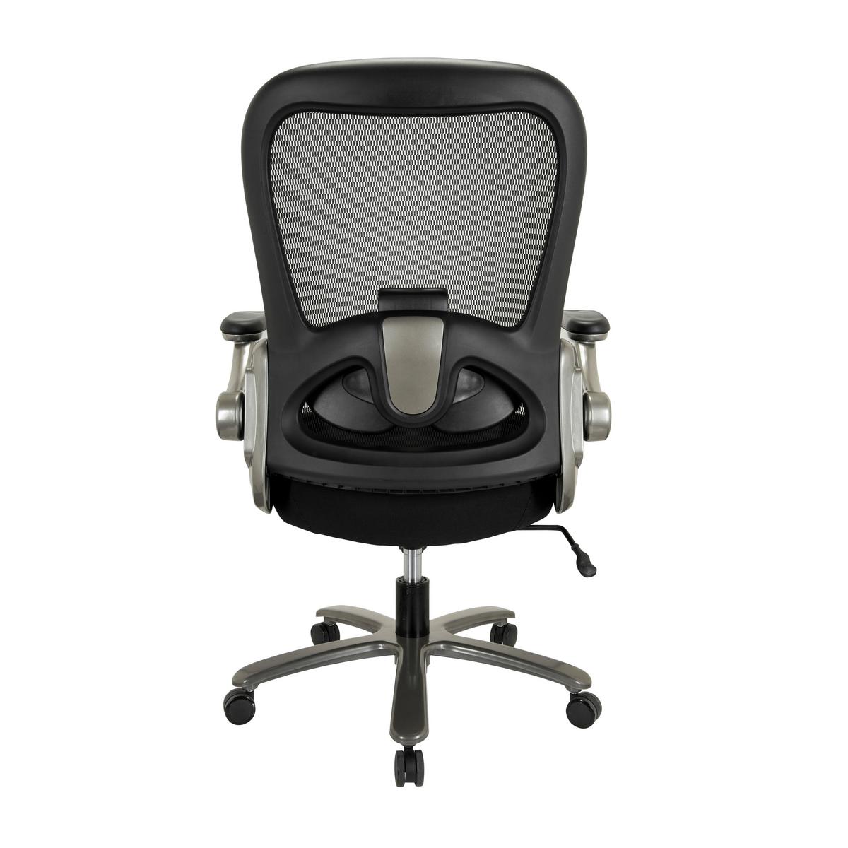 Pisarniški Stol Instructor T I, Črna - srebrne barve/črna, Basics, kovina/umetna masa (75/122/68cm) - MID.YOU