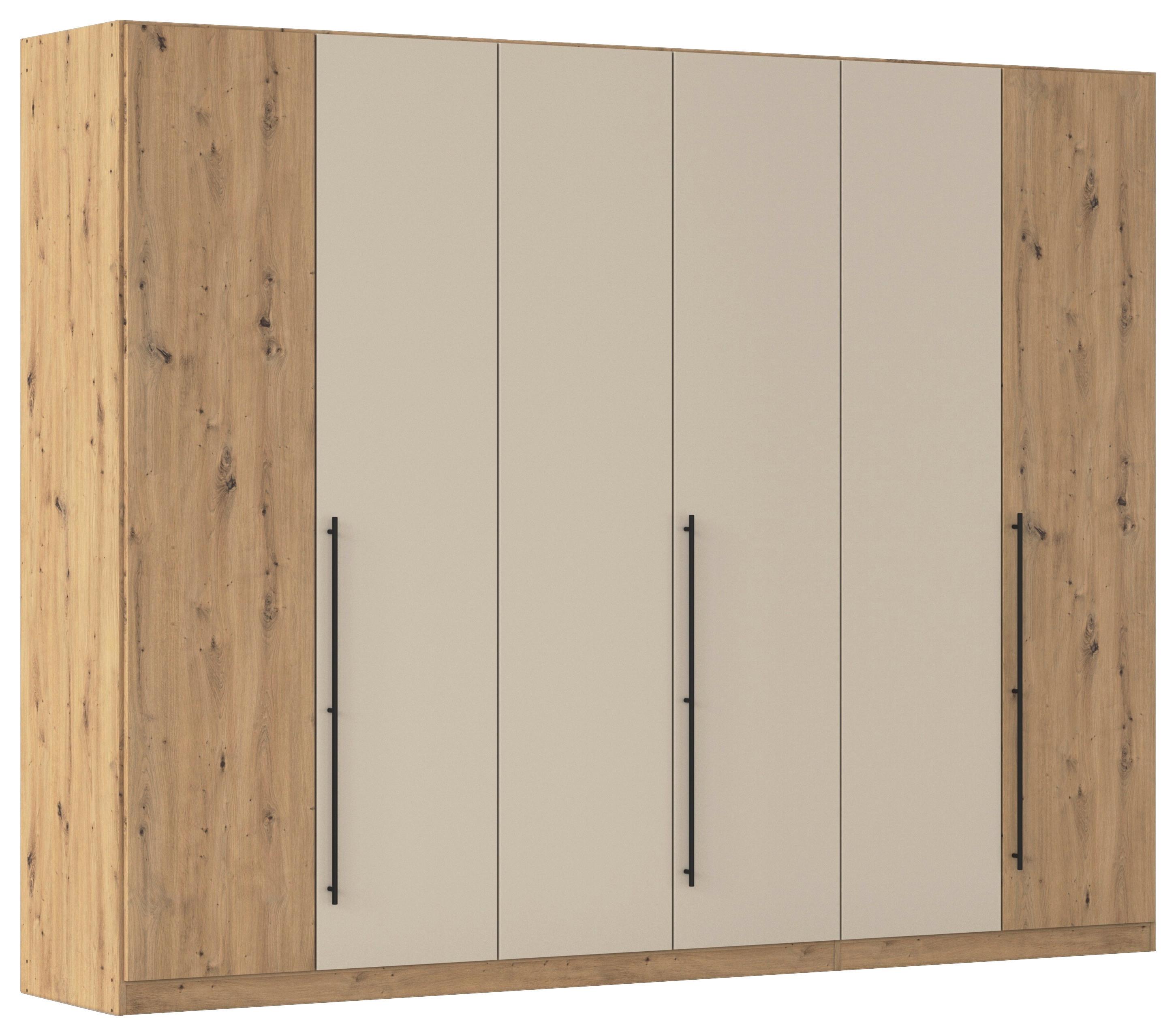 Omara Za Oblačila Safari, Hrast, Barva Šampanjca, 271cm - barve šampanjca/črna, Konvencionalno, kovina/leseni material (271/210/54cm)