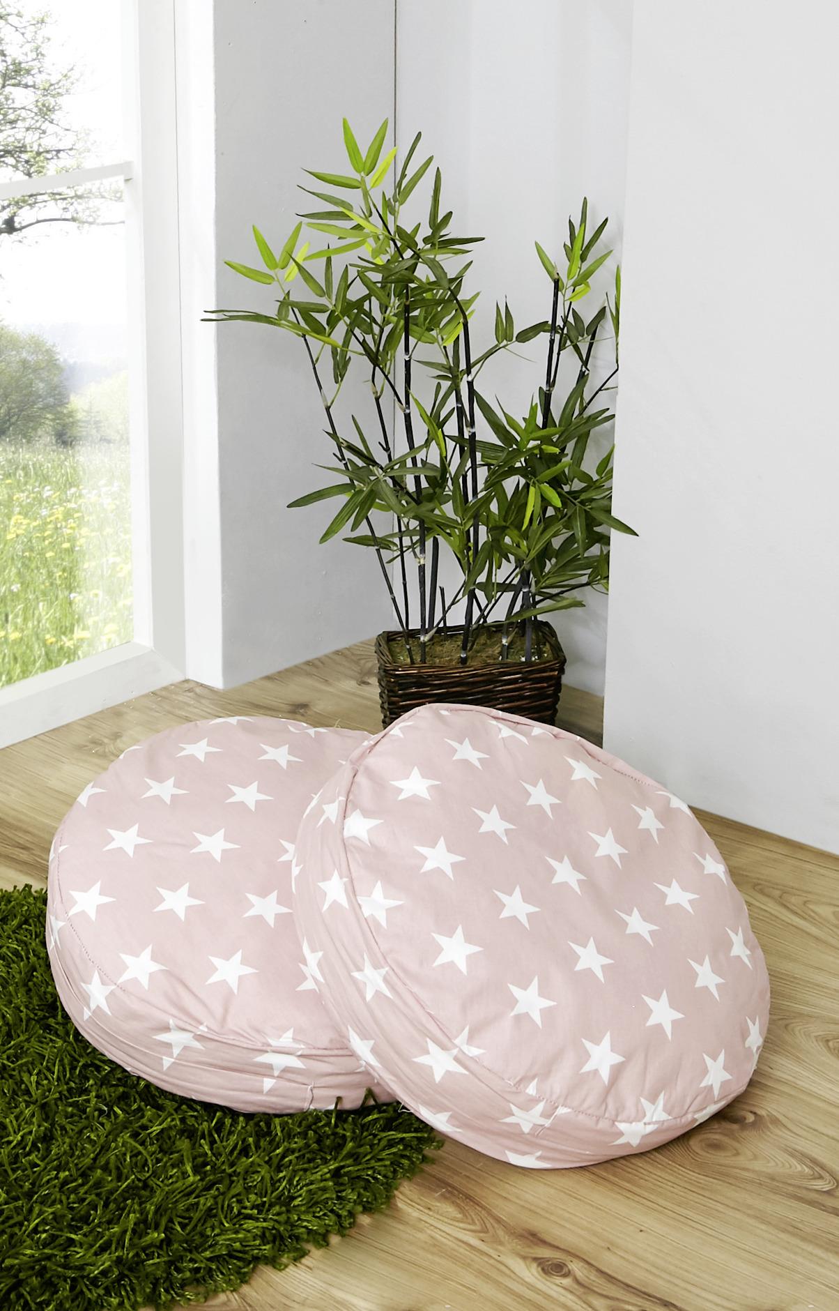 Okrasna Blazina Lino, Roza, 2 Kos - roza, Moderno, tekstil (40/40cm) - MID.YOU