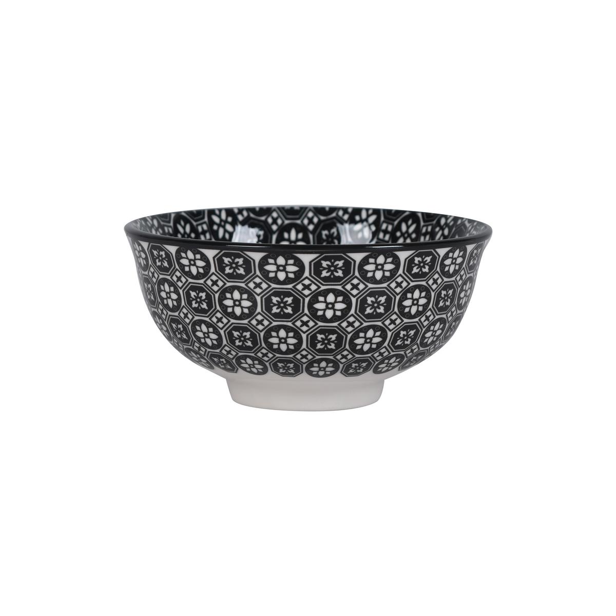 Dipschale Shiva Schwarz/Weiß - Schwarz/Weiß, LIFESTYLE, Keramik (11,7/5,6cm) - Mömax