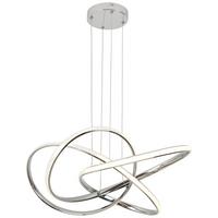 LAMPA WISZĄCA LED LENORE - kolor chromowy, Modern, tworzywo sztuczne/metal (60/120cm) - Premium Living
