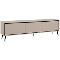 KOMODA NISKA ARONA - czarny/kolor piaskowy, Konventionell, materiał drewnopochodny/tworzywo sztuczne (175/50/38cm) - Livetastic